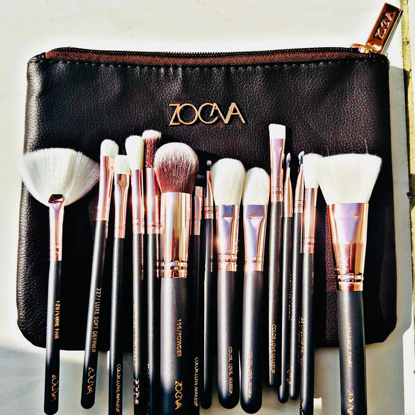 12-Piece Zoeva Brush set - With Pouchvv